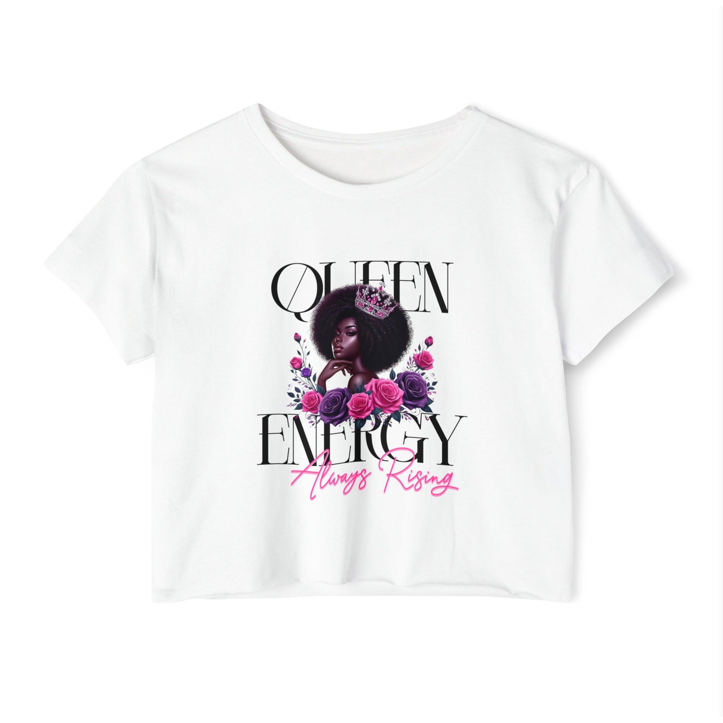 Queen Energy Flowy Cropped Tee